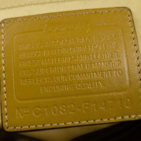 COACH Factory Outlet Signature Canvas Ivory Tote C1082-F14710 - Picture 10 of 10